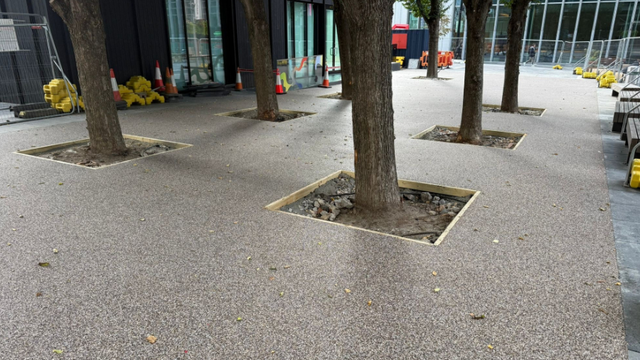 canary wharf resin bound surface